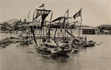 1916 MORO BOATS Vinta Lepa-Lepa Sakayan Photograph Philippine Islands Print