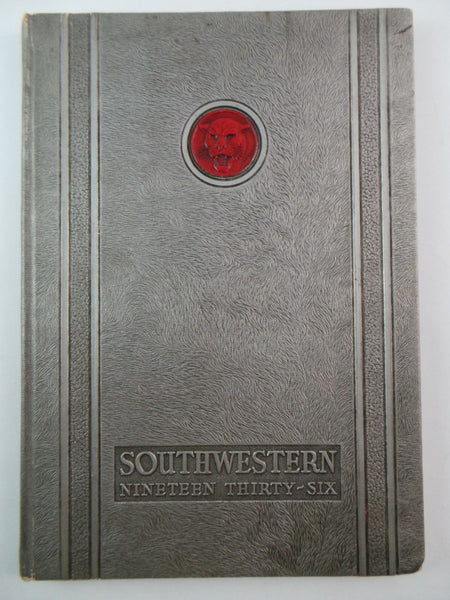 1936 SOUTHWESTERN University College Memphis Tennessee Original YEARBOOK Annual