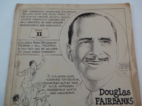 Rare 1930s EDWARD Eddie SOTTO Signed Drawing GEMINI Horoscope Douglas Fairbanks