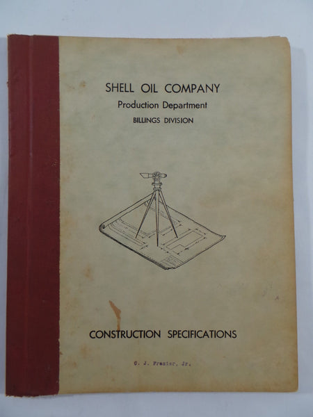 1963 SHELL OIL COMPANY Production Billings Montana Construction Specifications