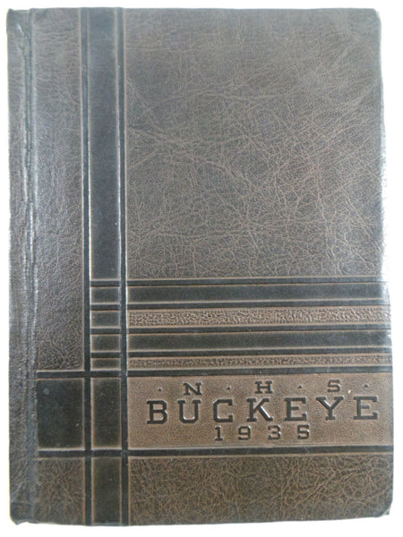 1935 NAPOLEON HIGH SCHOOL Ohio Original YEARBOOK Annual The Buckeye