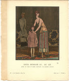 Gazette Du Bon Ton Brissaud DITES BONSOIR ET...  AU LIT Fashion POCHOIR Art Deco