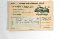 Vintage JAPAN TRAVEL BUREAU Tourist Packet & Moana Hotel Waikiki Welcome Card