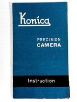 Vintage Japan KONICA RANGEFINDER Precision CAMERA Instruction Guide Manual