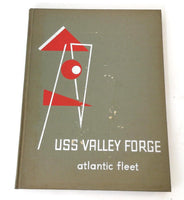 1954 1955 Navy USS VALLEY FORGE CRUISE BOOK Year Log Atlantic Aircraft Carrier