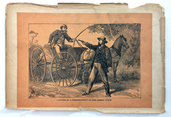 1890 SECRET SERVICE Civil War Lafayette Baker Capture LONDON TIMES CORRESPONDENT