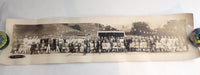 1930 SHELL OIL COMPANY Employees Lake Elsinore Ca BARBEQUE PANORAMA Photograph