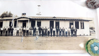 1940 Vintage SHELL OIL COMPANY ? Coastal Division Employees PANORAMA Photograph