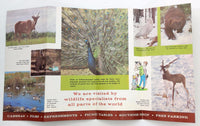 Vintage ALBERTA GAME FARM Canada Edmonton Welcome Brochure Wild Animal Park