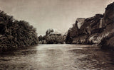 1925 JORDAN RIVER Steep Bank Landscape Photogravure Palestine Photograph