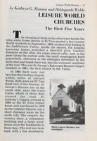 Rare Fall 1981 LEISURE WORLD HISTORY Laguna Hills Woods Clubhouse III Churches