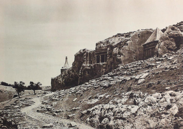 1925 JERUSALEM JEWISH GRAVEYARD Kidron Photogravure Photograph Israel Palestine