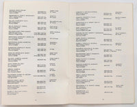 1973 VENTURA YACHT CLUB ROSTER California Boating Sailing CALENDAR Activities