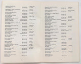 1973 VENTURA YACHT CLUB ROSTER California Boating Sailing CALENDAR Activities