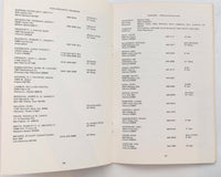 1973 VENTURA YACHT CLUB ROSTER California Boating Sailing CALENDAR Activities