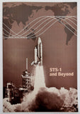 Vintage 1981 SPACE SHUTTLE STS-1 Columbia Brochure Rockwell International