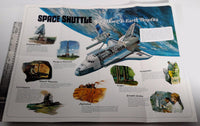 Vintage 1975 SPACE SHUTTLE BROCHURE Large Artist Concept Poster Down To Earth