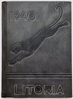 1940 FOWLER UNION HIGH SCHOOL California Original Yearbook Annual Litoria
