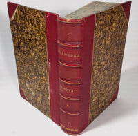 1874 Olla Padrida Captain Frederick Marryat Illustrated Marbled Leather Edition
