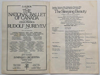 Vintage Ballet Shrine Auditorium Canada Marquee Program Swan Lake Rudolf Nureyev