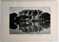 1912 Ahmadnagar Mohammedan Castle Ruins Ferrah Bag India Photogravure Photograph