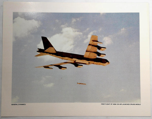 Vintage General Dynamics Tomahawk Cruise Missile AGM-109 1st Flight Photo Print