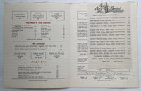 1950's Original Full Size Dinner Menu Linko's Restaurant Colton California