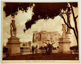 c1908 Copper Plate Heliogravure Lehnert & Landrock Naples Villa Comunale Park