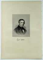 1888 Engraving Elijah Upton Essex County Peabody Ma. History Genealogy