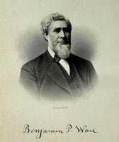 1888 Engraving Benjamin Pond Ware Essex County Marblehead Ma. History Genealogy