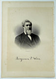 1888 Engraving Benjamin Pond Ware Essex County Marblehead Ma. History Genealogy