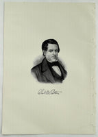 1888 Engraving Charles B. Patten Essex County Salisbury Ma History Genealogy