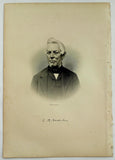1888 Engraving Jonathan B. Webster Essex Amesbury Ma. History Genealogy