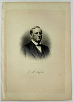 1888 Engraving Samuel Harvey Taylor Essex County Andover Ma. History Genealogy