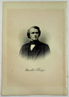 1888 Engraving Rev. Austin Phelps DD Essex County Andover Ma. History Genealogy