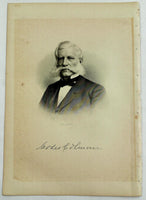 1888 Engraving Moses Colman Essex County Newbury Ma. History Genealogy