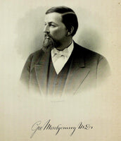 1888 Engraving George Montgomery M.D.  Essex Newburyport Ma. History Genealogy