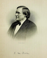 1888 Engraving Samuel Morse Felton Essex West Newbury Ma. History Genealogy