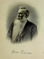1888 Engraving Dr. Orin Warren Essex County West Newbury Ma. History Genealogy
