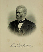 1888 Engraving Ezekial James Madison Hale Essex County Haverhill Ma. Genealogy