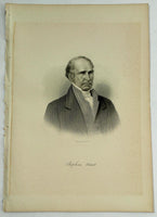 1888 Engraving Hon. Stephen Minot Essex County Haverhill Ma. Genealogy History