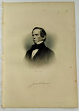 1888 Engraving Hon. James Henry Duncan Essex County Ma. Genealogy History