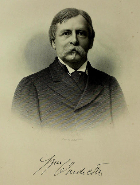 1888 Engraving William Crowninshield Endicott Essex County Ma. Genealogy History