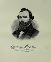 1888 Engraving Hon. James Hood Essex County Lynn Mass. Genealogy History