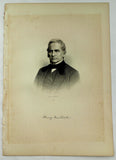 1888 Engraving Henry Newhall Essex County Lynn Mass. Genealogy History