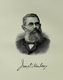 1888 Engraving John Todd Moulton Essex County Lynn Mass. Genealogy History