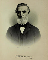 1888 Engraving RICHARD HENRY MANNING Essex County Ipswich Ma. Genealogy History