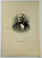 1888 Engraving ASA LORD Essex County Ipswich Ma. Genealogy History