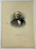 1888 Engraving ASA LORD Essex County Ipswich Ma. Genealogy History