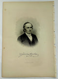 1888 Engraving GEN. JAMES APPLETON Essex County Ipswich Ma. Genealogy History